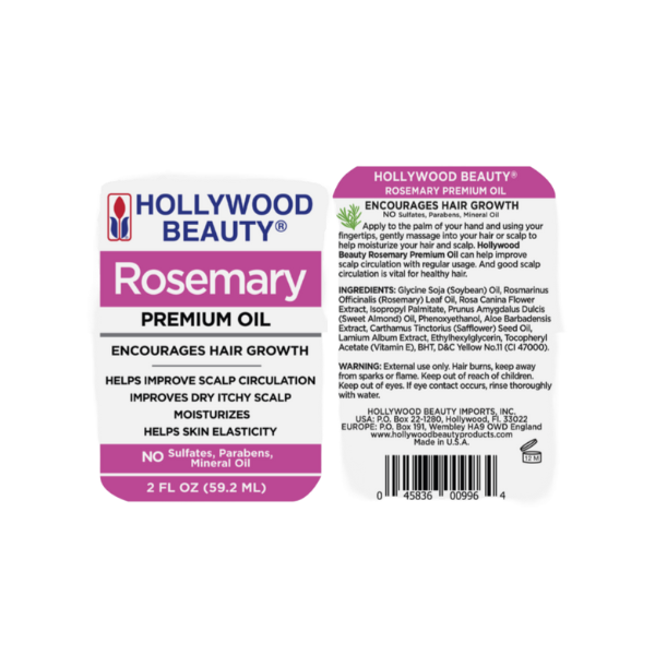 Hollywood Rosemary Premium Oil 2oz.