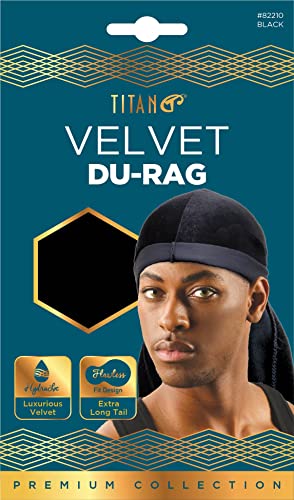 TITAN Velvet Durag Blk