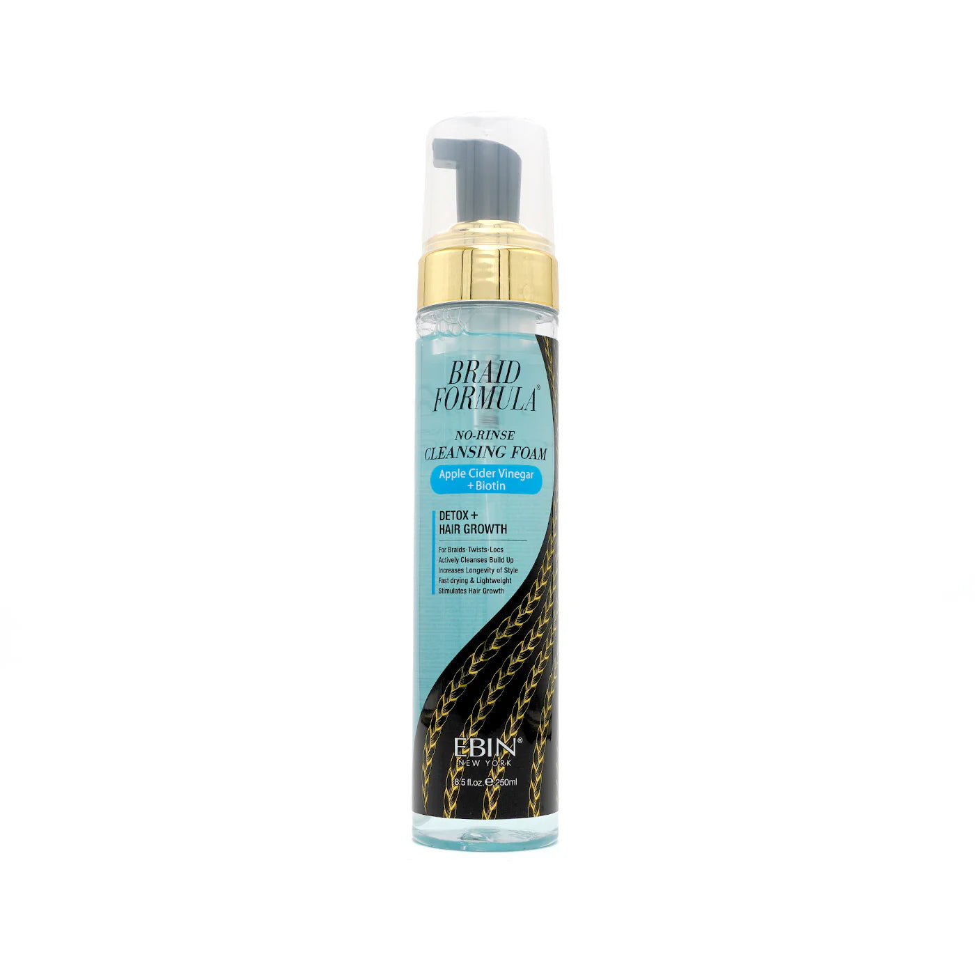 EBIN Braid Formula Cleansing Foam 8.5oz