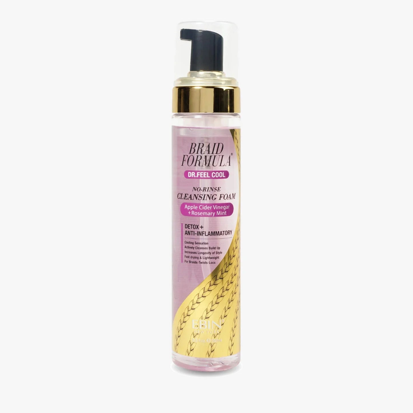EBIN Braid Formula Cleansing Foam 8.5oz