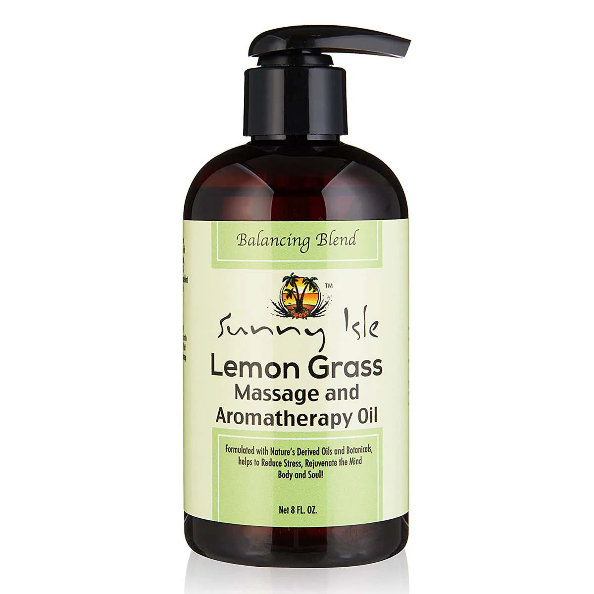SUNNY ISLE Lemongrass Massage Oil 8oz