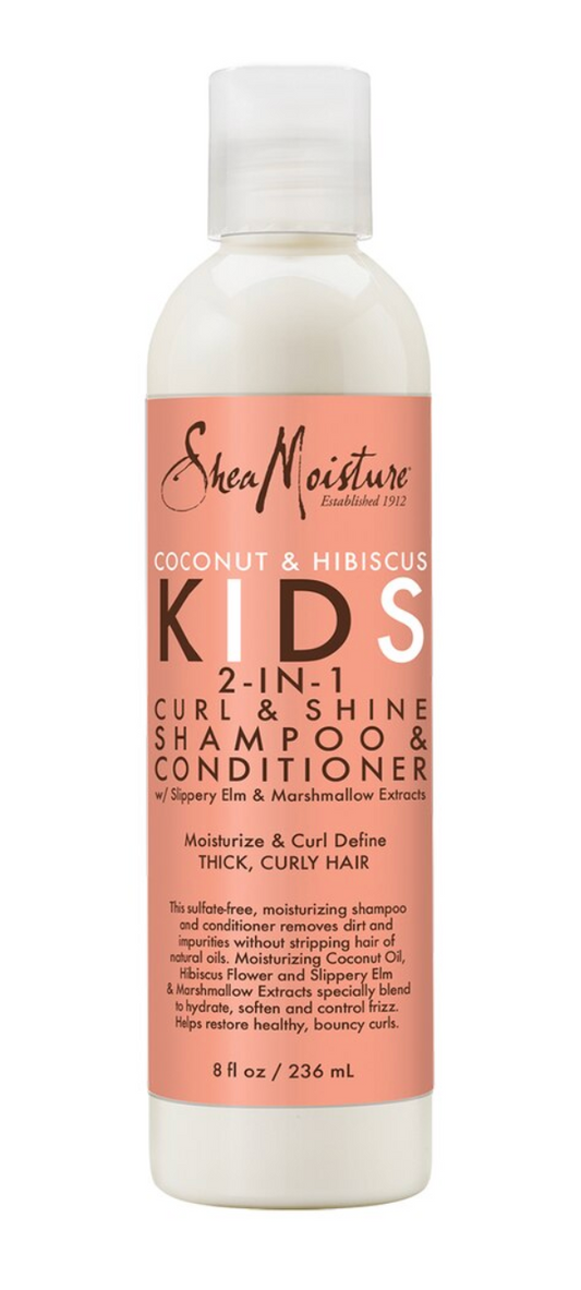SHEA MOISTURE Coconut & Hibiscus Kids 2N1 Shampoo/Conditioner 8oz