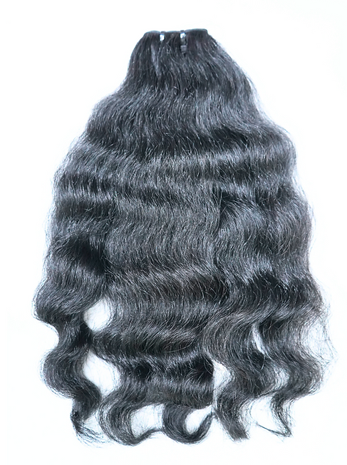 Raw Human Hair Bundle - Wavy Curly